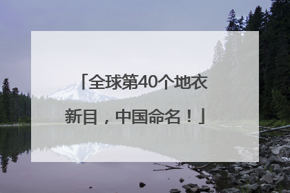 全球第40个地衣新目，中国命名！